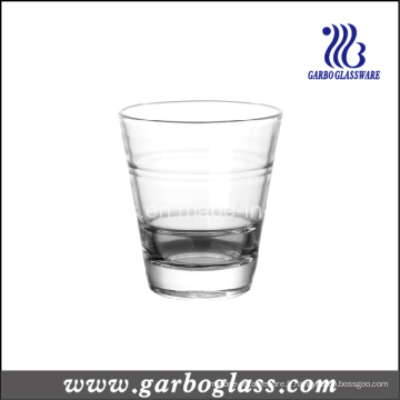 V en verre en forme de verre, coupe de verre claire